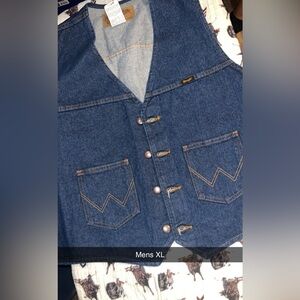 Wrangler Blue Denim Vest
